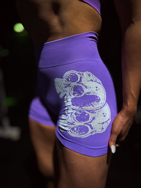 SKULL SHORTS (PURPLE)