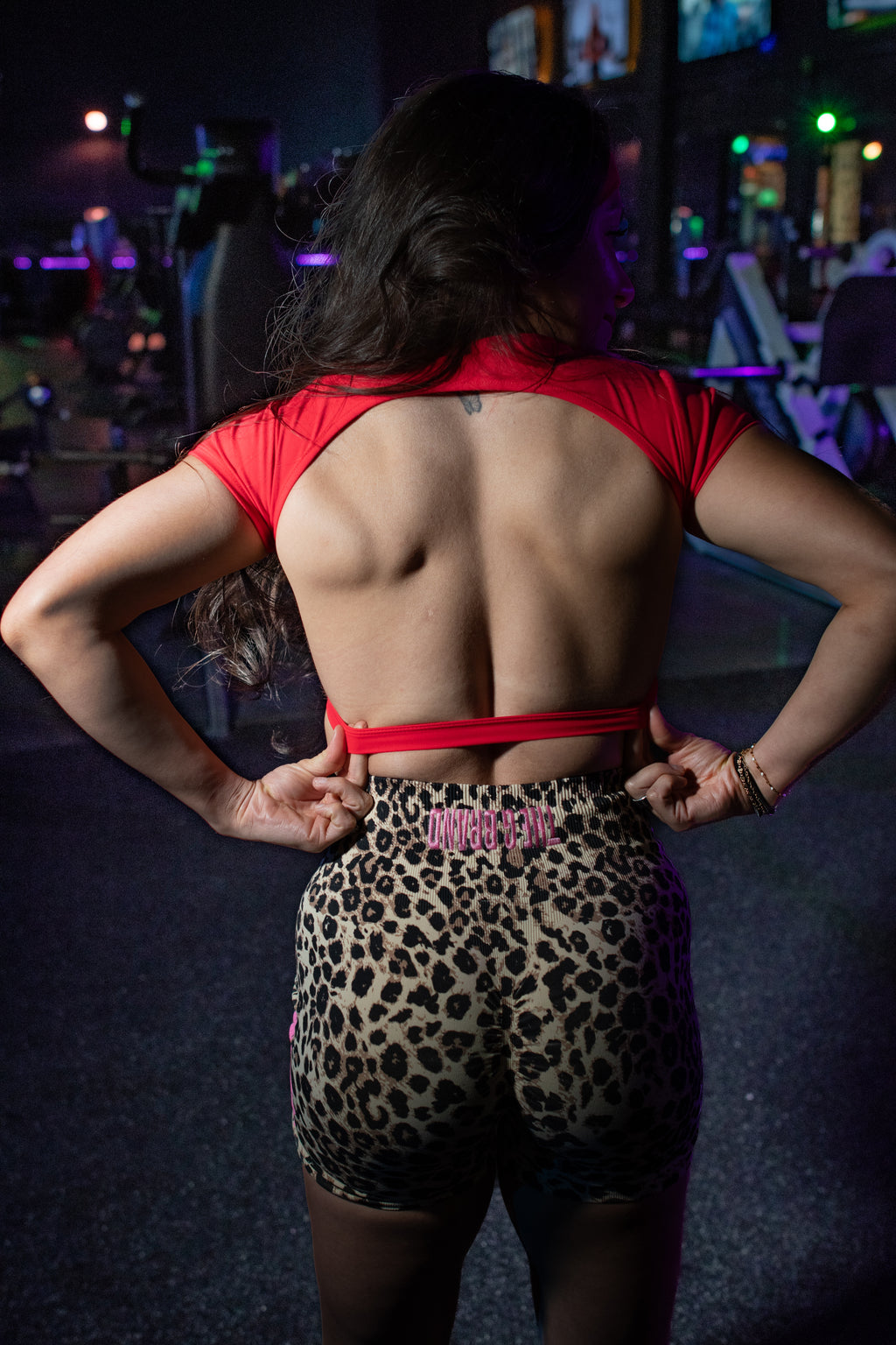 SPARKLE OPEN BACK G CROP! (RED BUTTER)